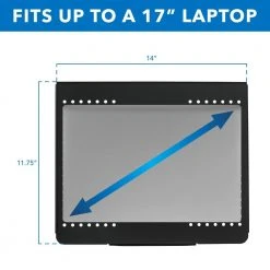 Height-Adjustable Laptop Notebook Desk Stand for 13 in. to 17 in. Screens by mount-it! -Electro Gear Shop mount it computer laptop accessories mi 4352lt 4f 1000