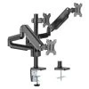 Triple Monitor Mount with Gas Spring Arms Adapter by mount-it!