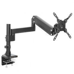 Single Monitor Desk Mount with USB and Multi-Media Ports for Monitors up to 34 in. by mount-it!