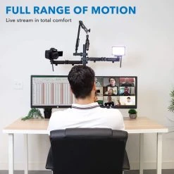 All-In-One Studio Camera Adapter Setup Dual Monitor Mount by mount-it! -Electro Gear Shop mount it computer laptop accessories mi 482 1f 1000