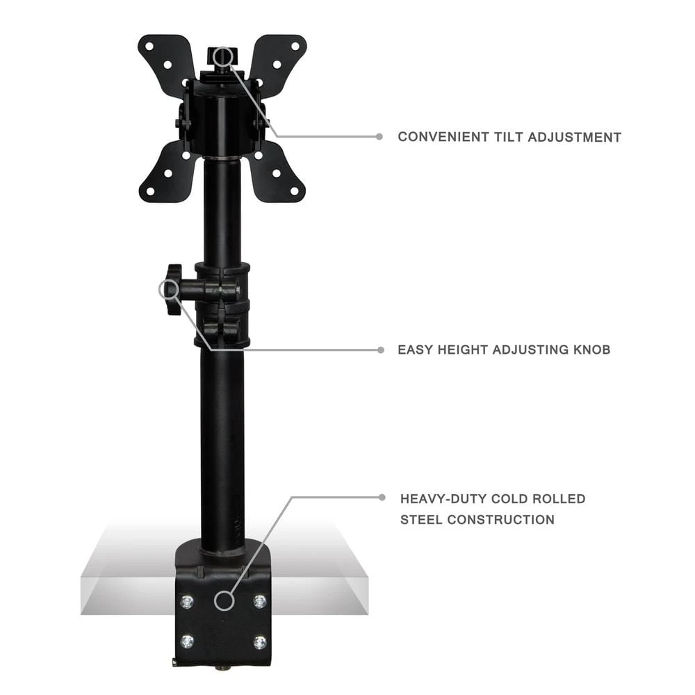 Height Adjustable Ultra-Wide Monitor Mount for Screens up to 30 in. by mount-it! 4 Height Adjustable Ultra-Wide Monitor Mount for Screens up to 30 in. by mount-it! - Image 4
