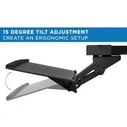 Under Desk Computer Keyboard and Mouse Tray by mount-it! -Electro Gear Shop mount it computer laptop accessories mi 7135 1f 1000