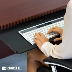 Under Desk Computer Keyboard and Mouse Tray by mount-it! -Electro Gear Shop mount it computer laptop accessories mi 7135 31 1000
