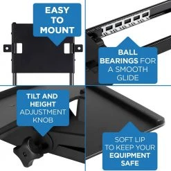 Under Desk Computer Keyboard and Mouse Tray by mount-it! -Electro Gear Shop mount it computer laptop accessories mi 7135 44 1000