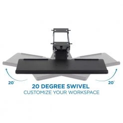 Under Desk Computer Keyboard and Mouse Tray by mount-it! -Electro Gear Shop mount it computer laptop accessories mi 7135 4f 1000