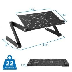 Height Adjustable Laptop Tray with Adapter by mount-it! 11 Height Adjustable Laptop Tray with Adapter by mount-it! -Electro Gear Shop mount it computer laptop accessories mi 7210 fa 1000