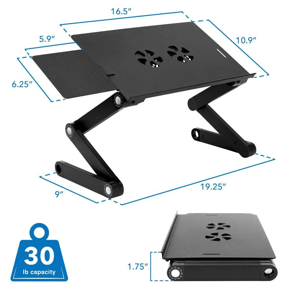 Laptop Tray with Cooling Fan in Mouse Pad Adapter by mount-it! 6 Laptop Tray with Cooling Fan in Mouse Pad Adapter by mount-it! - Image 6