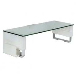 Tempered Glass Computer Stand with Laptop Adapter Holder by mount-it!