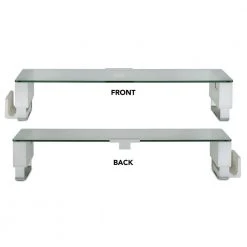 Tempered Glass and Aluminum Monitor Stand with USB Adapter by mount-it! -Electro Gear Shop mount it computer laptop accessories mi 7265 1f 1000