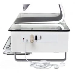 Tempered Glass and Aluminum Monitor Stand with USB Adapter by mount-it! -Electro Gear Shop mount it computer laptop accessories mi 7265 44 1000
