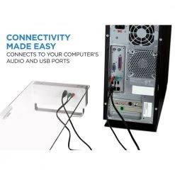 Tempered Glass and Aluminum Monitor Stand with USB Adapter by mount-it! -Electro Gear Shop mount it computer laptop accessories mi 7266 1f 1000