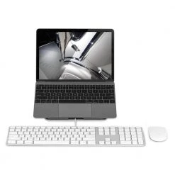 Ergonomic Tilted Laptop Riser Desk Adapter by mount-it! -Electro Gear Shop mount it computer laptop accessories mi 7273 1f 1000