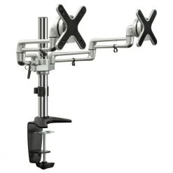 27 in. Full Motion Dual Monitor Desk Mount for Screens by mount-it!