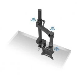 Single Arm Full Motion Computer Monitor Desk Mount for 13 in. to 27 in. Screen Size by mount-it! -Electro Gear Shop mount it computer laptop accessories mi 751 4f 1000
