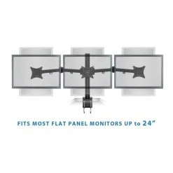 Full Motion Triple Monitor Desk Mount Adapter by mount-it! -Electro Gear Shop mount it computer laptop accessories mi 753 44 1000