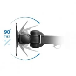 Full Motion Triple Monitor Desk Mount Adapter by mount-it! -Electro Gear Shop mount it computer laptop accessories mi 753 4f 1000