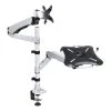 Full Motion Monitor Swiveling Arm Mount with Laptop Adapter by mount-it!