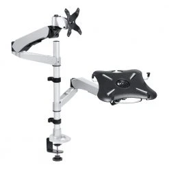 Full Motion Monitor Swiveling Arm Mount with Laptop Adapter by mount-it!