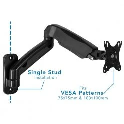 Single Monitor Wall Mount Arm for 13 in. to 32 in. Screens by mount-it! -Electro Gear Shop mount it computer laptop accessories mi 765 4f 1000