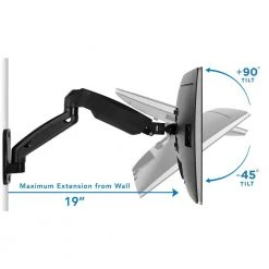 Single Monitor Wall Mount Arm for 13 in. to 32 in. Screens by mount-it! -Electro Gear Shop mount it computer laptop accessories mi 765 76 1000