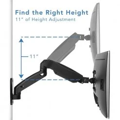 Single Monitor Wall Mount Arm for 13 in. to 32 in. Screens by mount-it! -Electro Gear Shop mount it computer laptop accessories mi 765 c3 1000