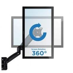 Dual Arm Monitor Wall Mount for Monitors up to 27 in. by mount-it! -Electro Gear Shop mount it computer laptop accessories mi 766 1f 1000