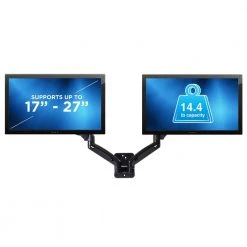 Dual Arm Monitor Wall Mount for Monitors up to 27 in. by mount-it! -Electro Gear Shop mount it computer laptop accessories mi 766 44 1000