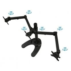 Mount-It Full Motion Triple Monitor Desk Stand with Base Adapter by mount-it! 7 Mount-It Full Motion Triple Monitor Desk Stand with Base Adapter by mount-it! -Electro Gear Shop mount it computer laptop accessories mi 789 1f 1000