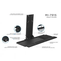 Monitor and Keyboard Wall Mount for 13 in. to 32 in. Screens by mount-it! -Electro Gear Shop mount it computer laptop accessories mi 7915 4f 1000