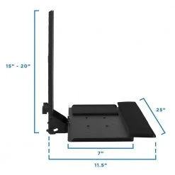Monitor and Keyboard Wall Mount for 13 in. to 32 in. Screens by mount-it! -Electro Gear Shop mount it computer laptop accessories mi 7915 76 1000