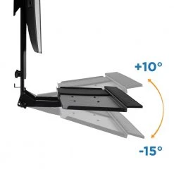 Monitor and Keyboard Wall Mount with CPU Holder for 13 in. to 32 in. Screens by mount-it! 12 Monitor and Keyboard Wall Mount with CPU Holder for 13 in. to 32 in. Screens by mount-it! -Electro Gear Shop mount it computer laptop accessories mi 7919 1f 1000