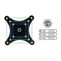 Full Motion Dual Computer Monitor Desk Stand for Screens up to 27 in. by mount-it! -Electro Gear Shop mount it computer laptop accessories mi 792 76 1000