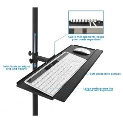 Mobile Cart With Monitor Mount and CPU Holder for 13 in. to 32 in. Screens by mount-it! -Electro Gear Shop mount it computer laptop accessories mi 7948 fa 1000