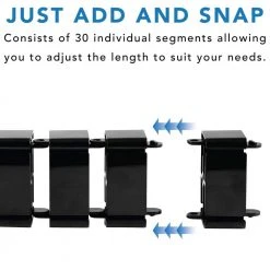 50 in. L Cable Management Spine by mount-it! -Electro Gear Shop mount it desk grommets hole covers mi 7280 4f 1000