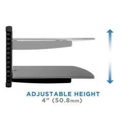 Floating Single Stud Wall Shelf A/V Components by mount-it! 6 Floating Single Stud Wall Shelf A/V Components by mount-it! -Electro Gear Shop mount it electronics cleaning care mi 821 4f 1000