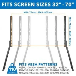 Universal Tilting Table Top TV Stand by mount-it! -Electro Gear Shop mount it electronics cleaning care mi 859 1f 1000