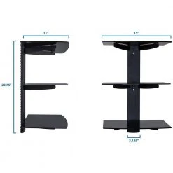 Floating Wall Mounted Shelf Stand by mount-it! 8 Floating Wall Mounted Shelf Stand by mount-it! -Electro Gear Shop mount it electronics cleaning care mi 893 1f 1000