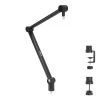 37.4 in. Black Adjustable Microphone Boom Arm by mount-it!