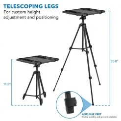 100 in. Projector Tripod Stand Maximum Screen Size by mount-it! -Electro Gear Shop mount it projector accessories mi 611 44 1000