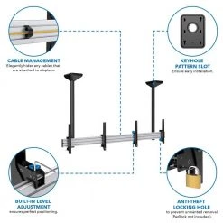 Heavy-Duty Dual TV Ceiling Mount by mount-it! -Electro Gear Shop mount it projector mounts mi 512l 4f 1000