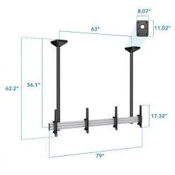 Heavy-Duty Dual TV Ceiling Mount by mount-it! -Electro Gear Shop mount it projector mounts mi 512l 76 1000