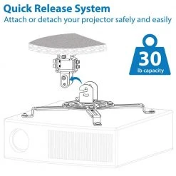 Universal Projector Ceiling Mount by mount-it! 10 Universal Projector Ceiling Mount by mount-it! -Electro Gear Shop mount it projector mounts mi 606s 1f 1000