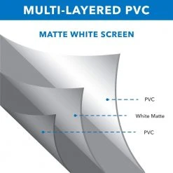 Portable Projector 100 in. Screen for Indoor and Outdoor Projection by mount-it! -Electro Gear Shop mount it projector screens mi 640 44 1000