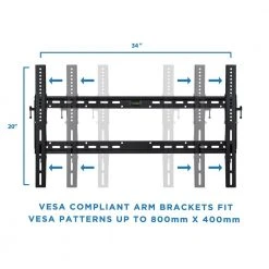 Tilting TV Wall Mount for Screens up to 100 in. by mount-it! 7 Tilting TV Wall Mount for Screens up to 100 in. by mount-it! -Electro Gear Shop mount it tv mounts mi 1121l 4f 1000