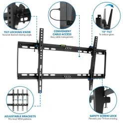 Low Profile TV Mount Tilt for 32 in. to 65 in. Screens by mount-it! -Electro Gear Shop mount it tv mounts mi 1121m c3 1000