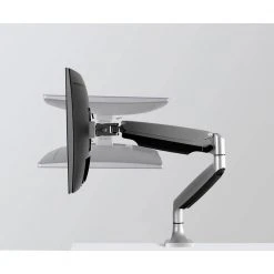 Single Monitor Mount with Gas Spring Arm for 13 in. to 32 in. Screens Silver by mount-it! -Electro Gear Shop mount it tv mounts mi 1771s 1f 1000