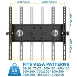 Adjustable Mobile TV Cart for 23 in. to 55 in. Screens by mount-it! -Electro Gear Shop mount it tv mounts mi 1876 44 1000