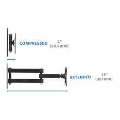 26 in. to 32 in. Low Profile Full Motion TV Wall Mount for Screens by mount-it! -Electro Gear Shop mount it tv mounts mi 2041 44 1000