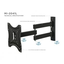 Full Motion TV Wall Mount for Screens up to 42 in. by mount-it! -Electro Gear Shop mount it tv mounts mi 2041l 44 1000