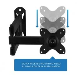 Small Full Motion TV Wall Mount for 13 in. to 30 in. Screen Sizes by mount-it! -Electro Gear Shop mount it tv mounts mi 2042 4f 1000